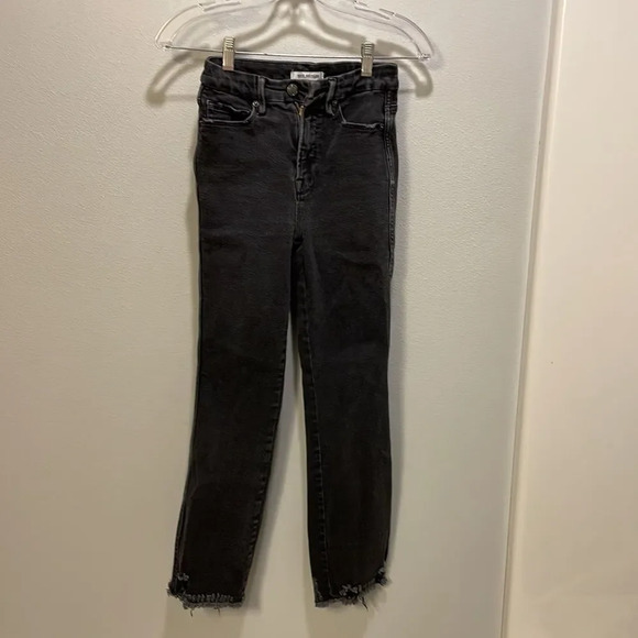 GOOD American Good Curve woman’s black jeans - Picture 2 of 12
